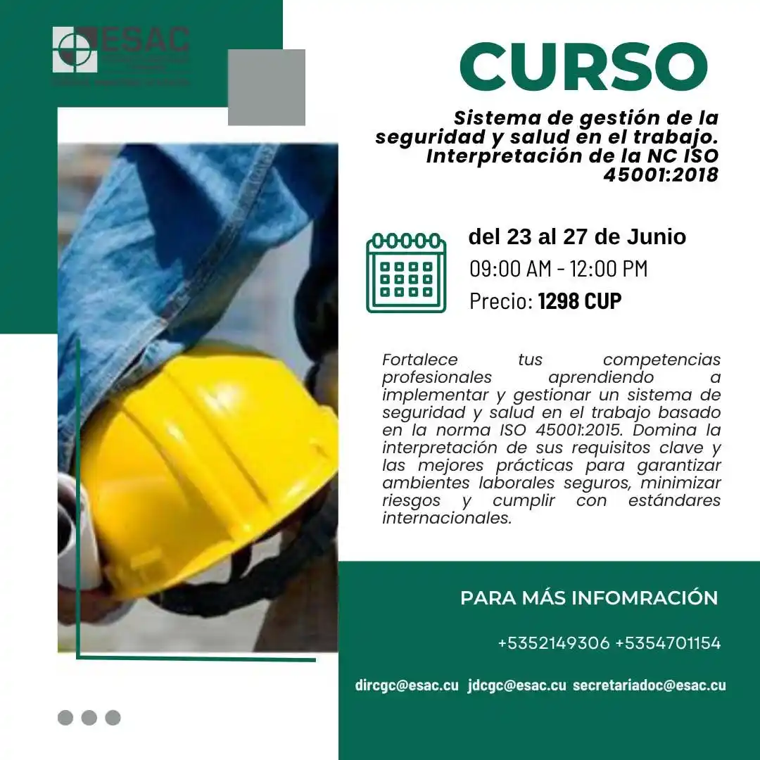 Image from Acciones Formativas ESAC: 🦺 ¡Garantiza entornos laborales seguros con nuestro curso de Gestión ...
