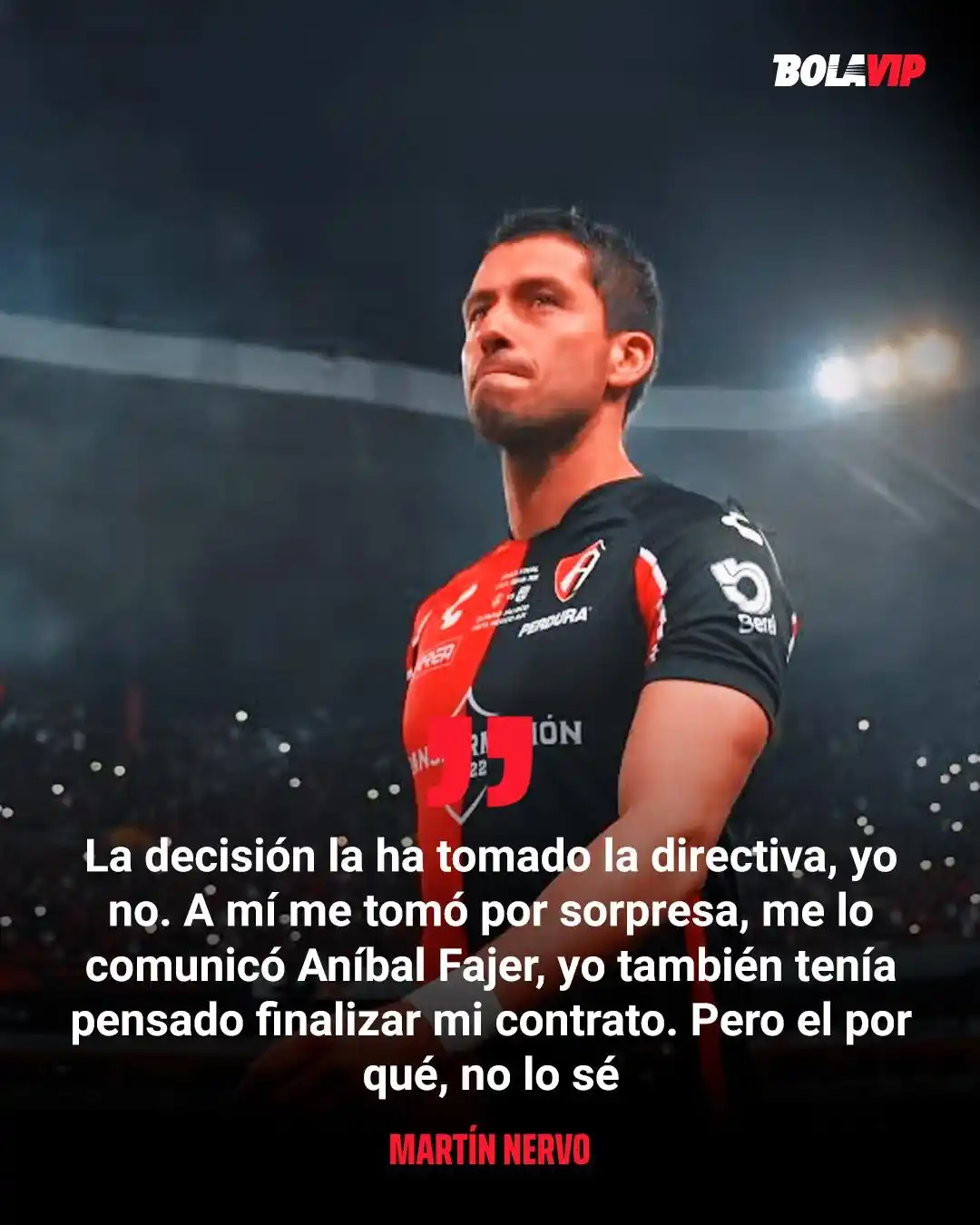 Image from Bolavip | Atlas: *HABLÓ SOBRE SU DESPEDIDA* 🥲🥹 No me quiero enojar con la directiva ...