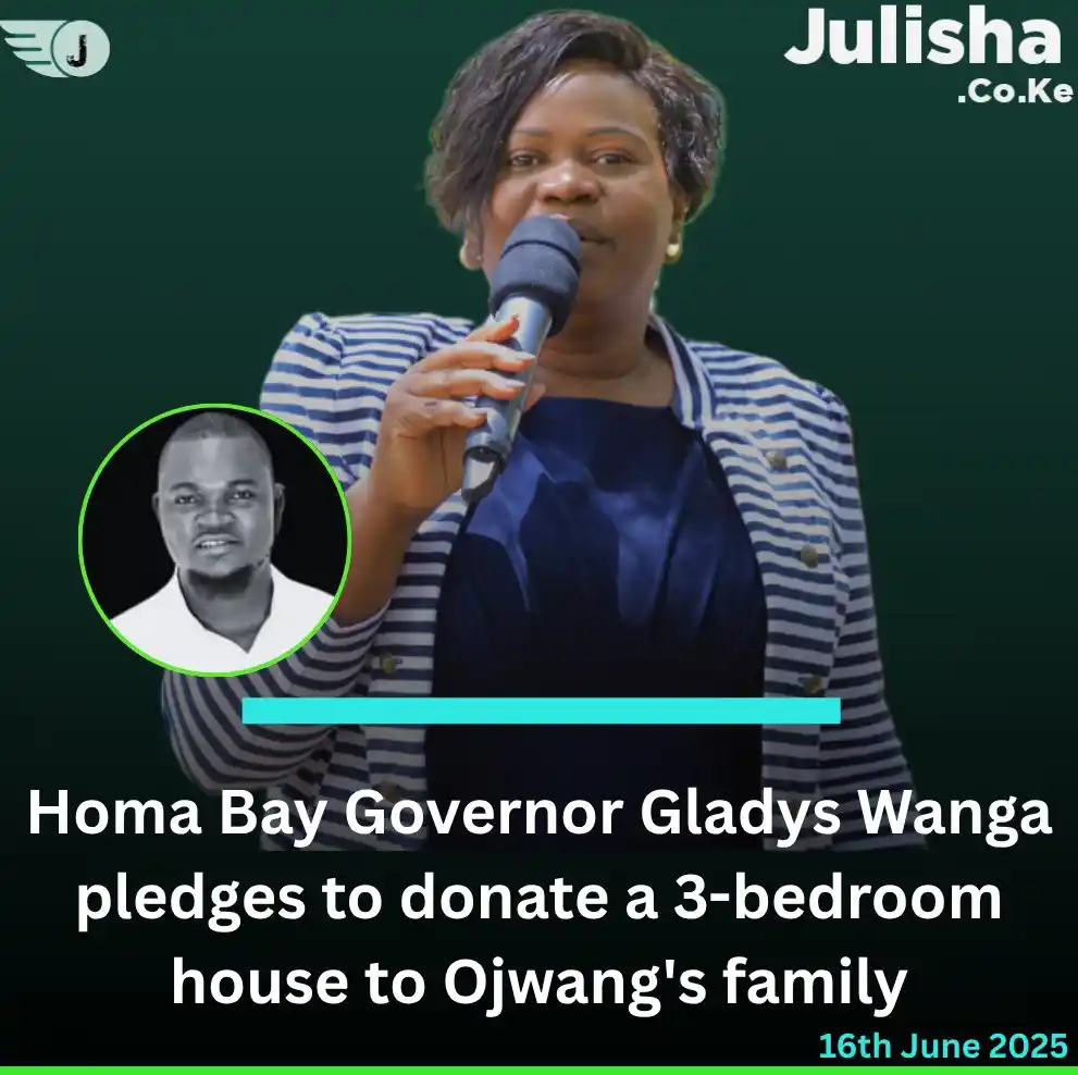 Image from Gen - Zs Nation: Homa Bay Governor Gladys Wanga pledges to donate a 3-bedroom house to ...