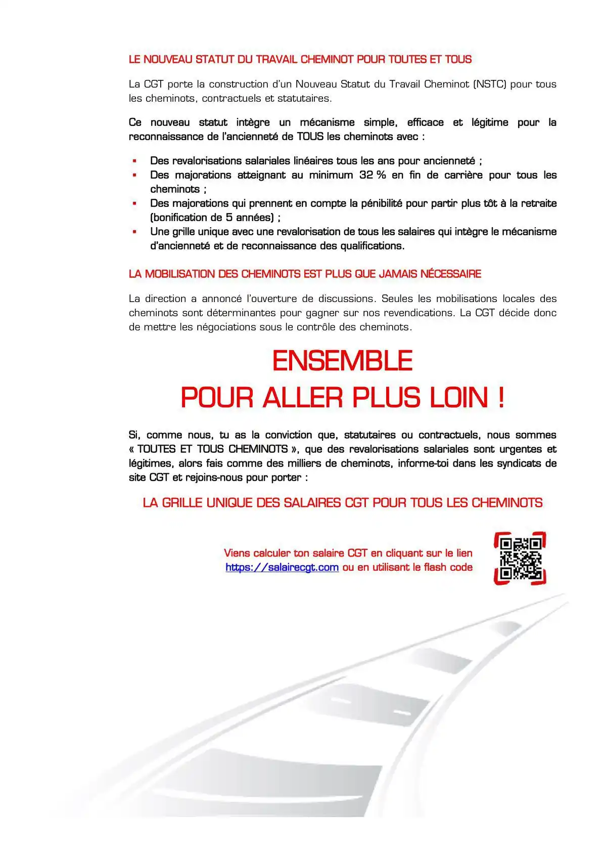 CGT DES CHEMINOTS post