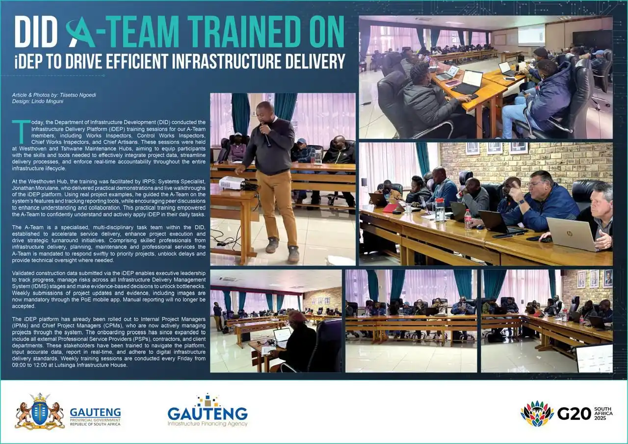 Image from Department of Infrastructure Development (DID): 🚧 *iDEP Training in Action!* 🛠️ Today, the *Department of Infrastruc...