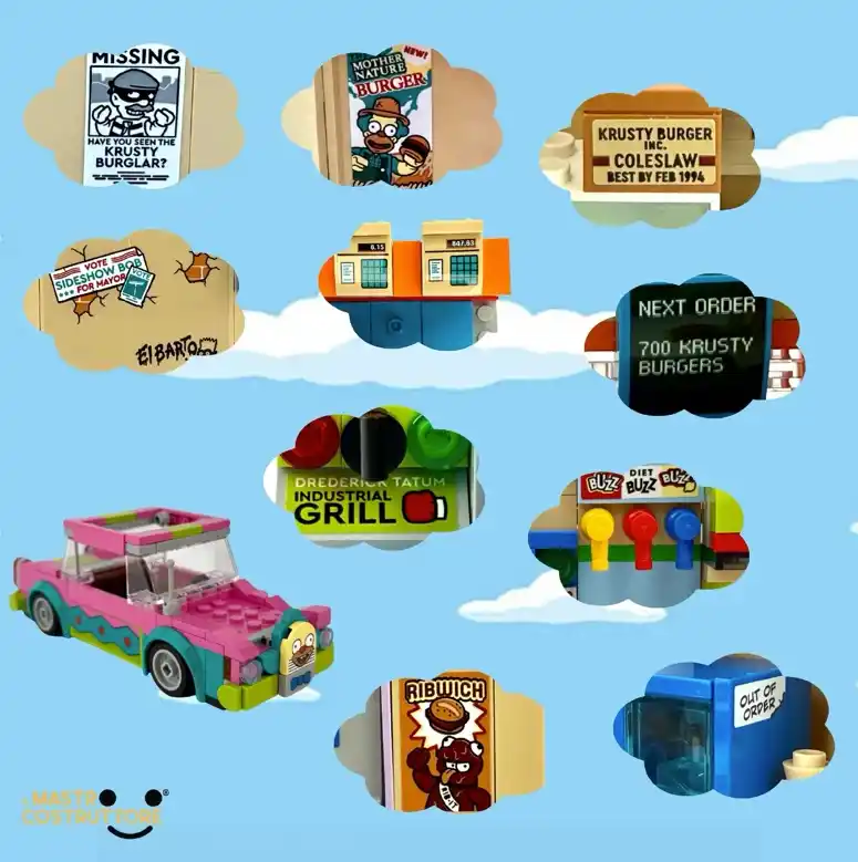 Image from Il Mastro Costruttore®: Il Krusty Burger come non lo avete mai visto! Il set LEGO® 10352 Krus...