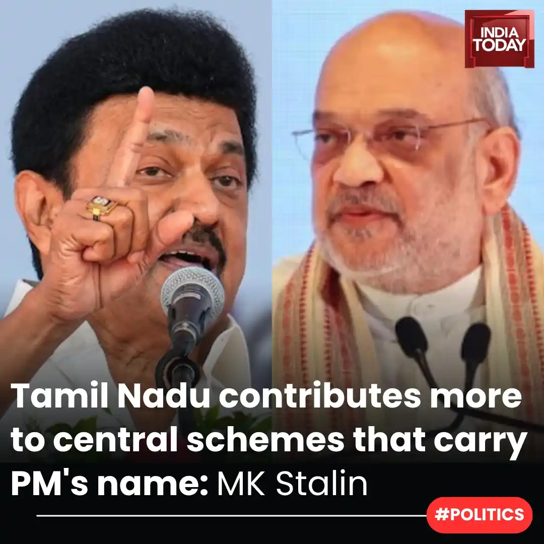 Image from India Today: *In Short:* ➡️ MK Stalin responds to Amit Shah's comments ➡️ Mentio...