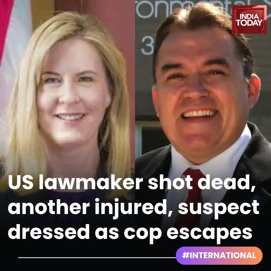 Image from India Today: *In Short:* ➡️ Two Minnesota lawmakers shot in a targeted attack at ...