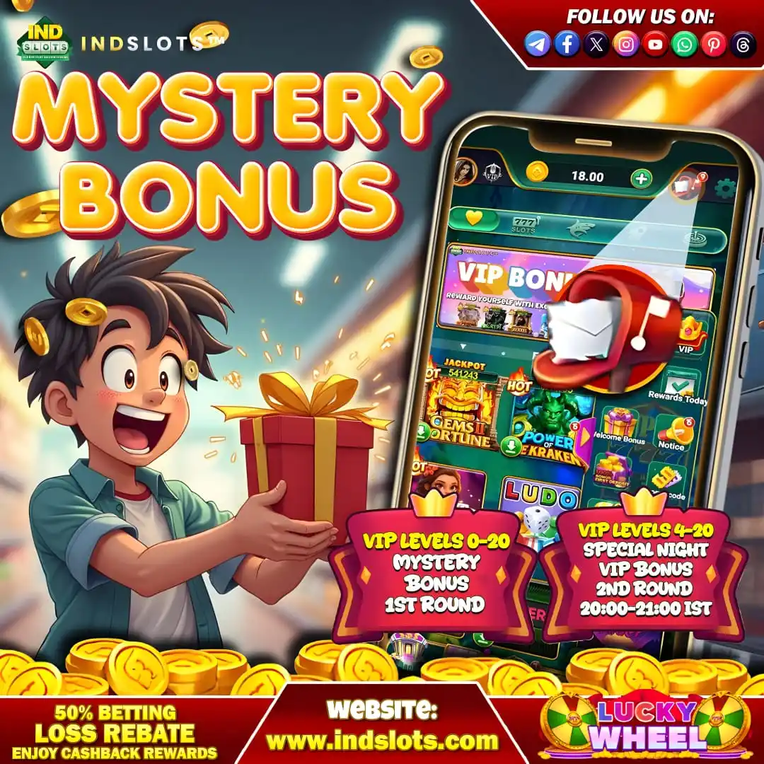 Image from Indslots Official: INDSLOTS | IND SLOTS | 💥 MYSTERY BONUS UNLOCKED! 💥 ✨There might be...