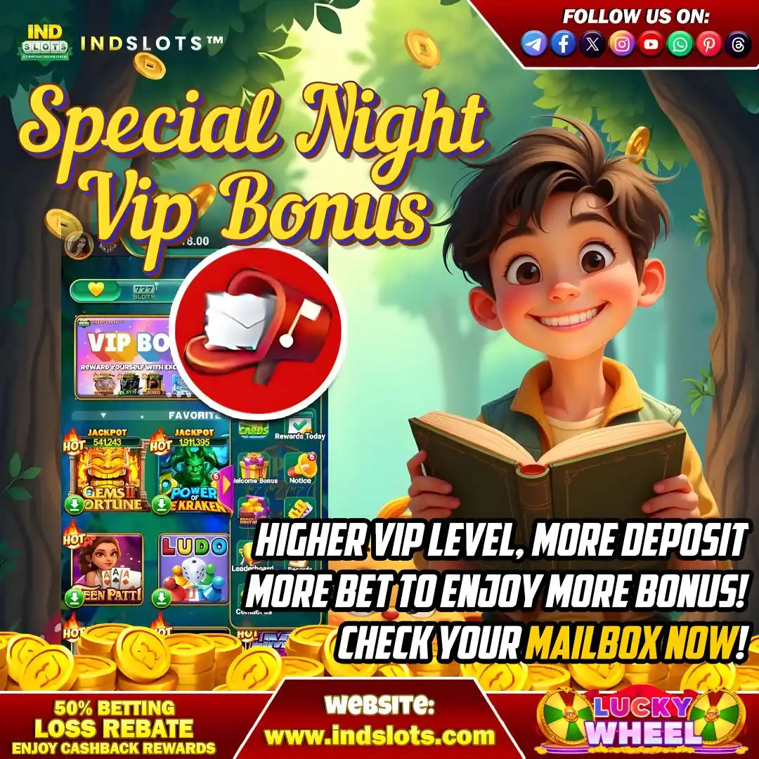 Image from Indslots Official: INDSLOTS | IND SLOTS | 🎁 SPECIAL NIGHT VIP BONUS 🎁 👑 A Special V...