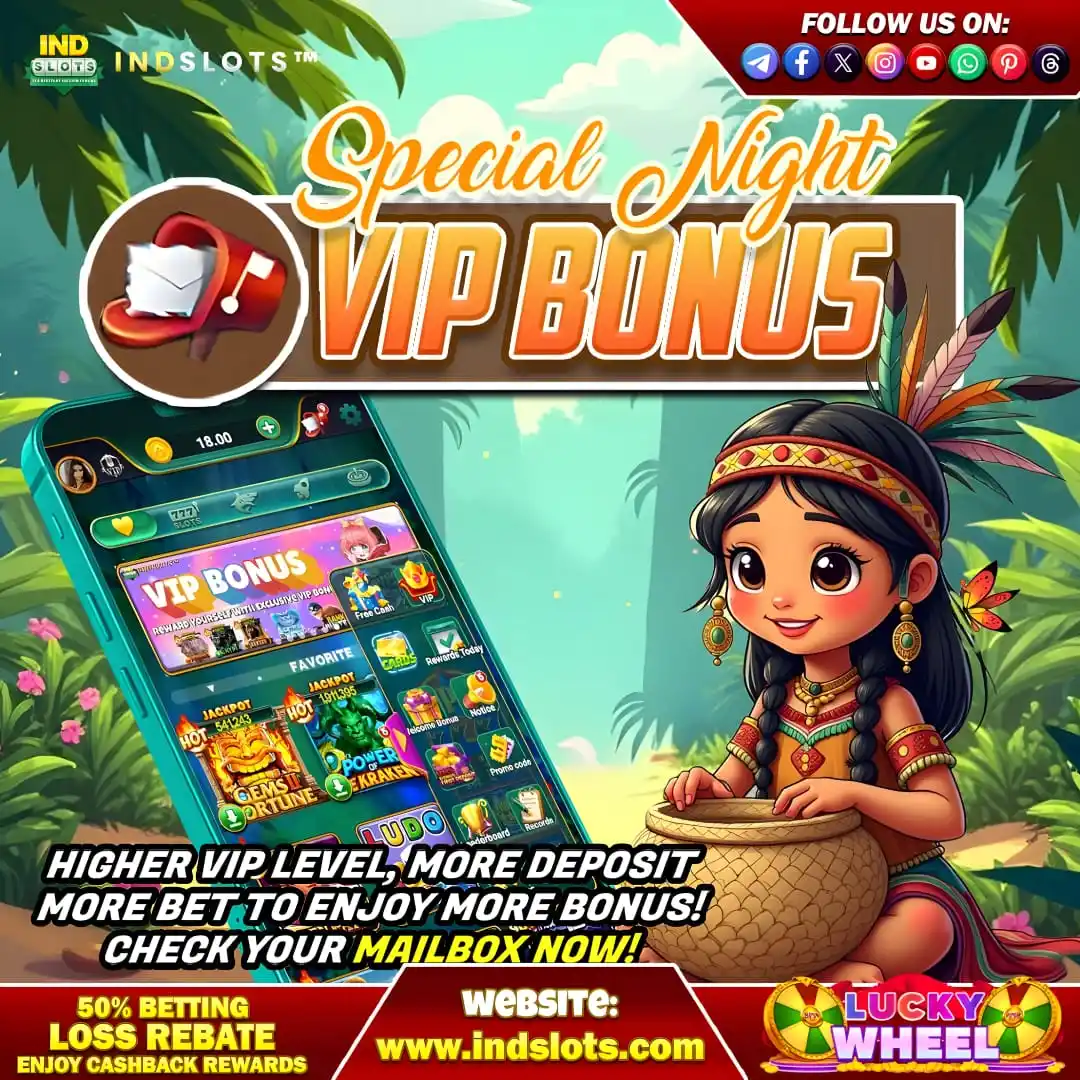 Image from Indslots Official: INDSLOTS | IND SLOTS | SPECIAL NIGHT VIP BONUS 👑 Exclusive VIP Bon...