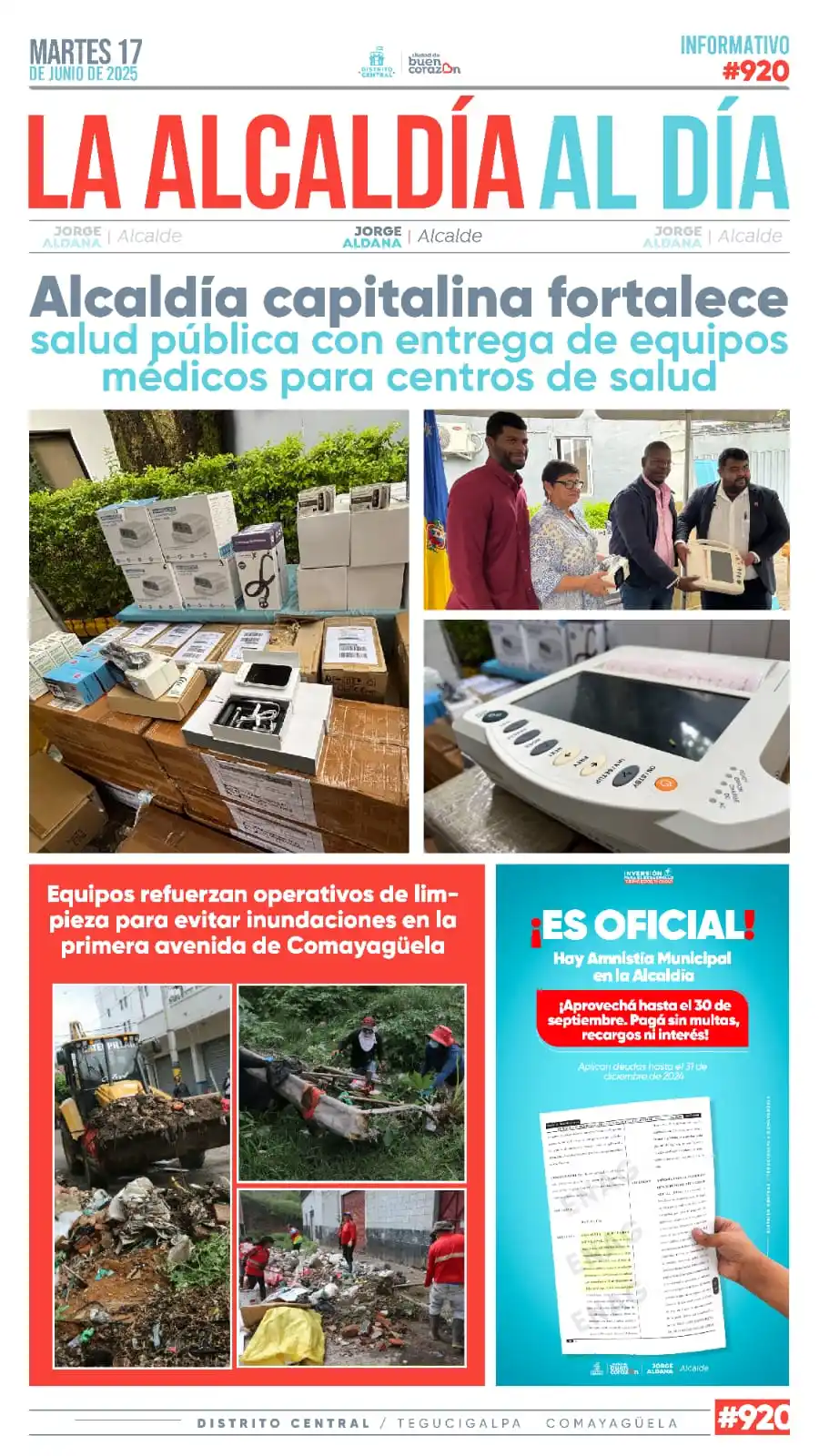 Image from La Alcaldía al Día : Informativo AMDC, martes 17 de junio del 2025...