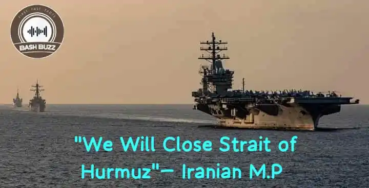 Image from BashBuzz: Iranian lawmaker says Tehran considering closing Strait of Hormuz wate...