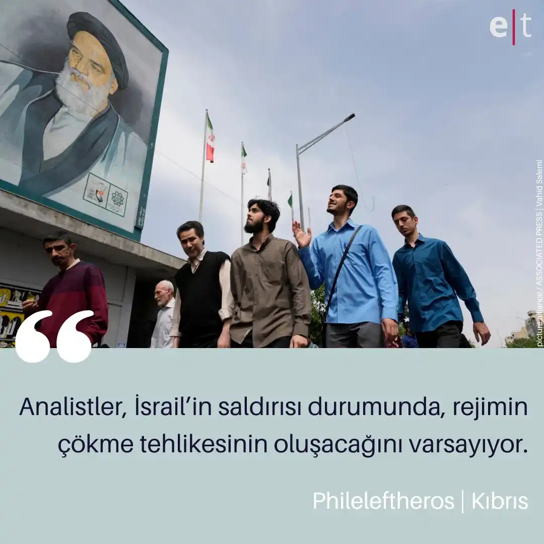 Image from eurotopics Medya Takibi: *İsrail'den İran'a geceyarısı saldırısı* Dün İsrail, İran’a hava saldı...