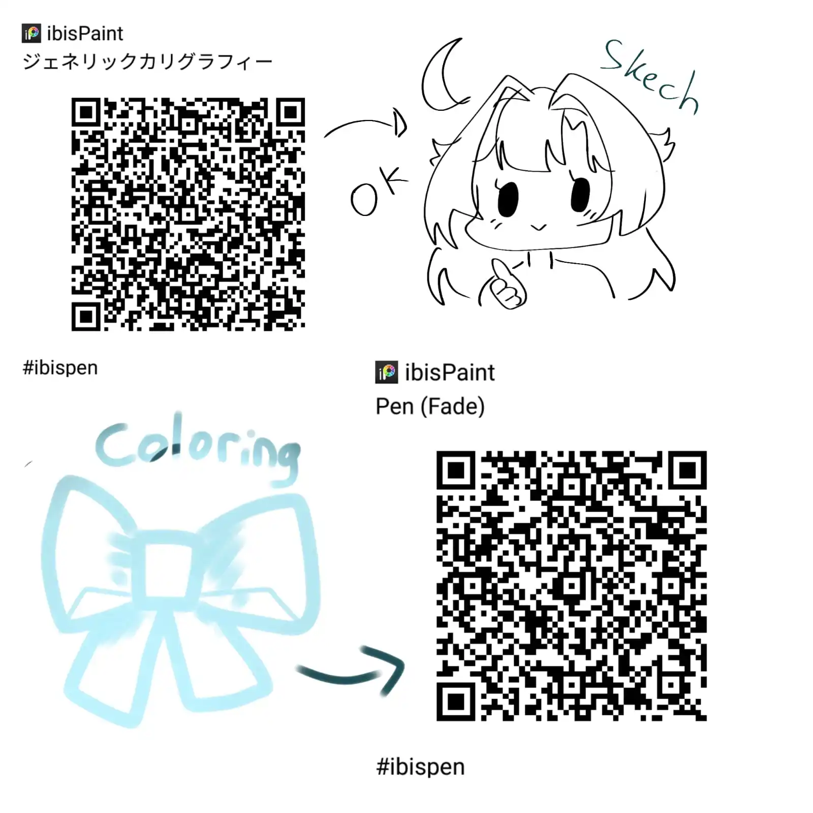 Image from "°ᕙYuvi/Yumeᕗ°": Kalo buat seketsa aku nemu ini QR pen di pinterest dan buat coloring p...