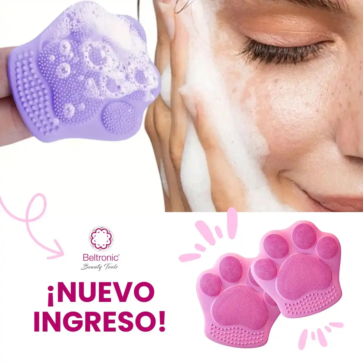 Image from Beltronic Beauty Tools: 🐾 ¡Llegaron las patitas más tiernas y útiles! *Nuevo Exfoliante de Si...