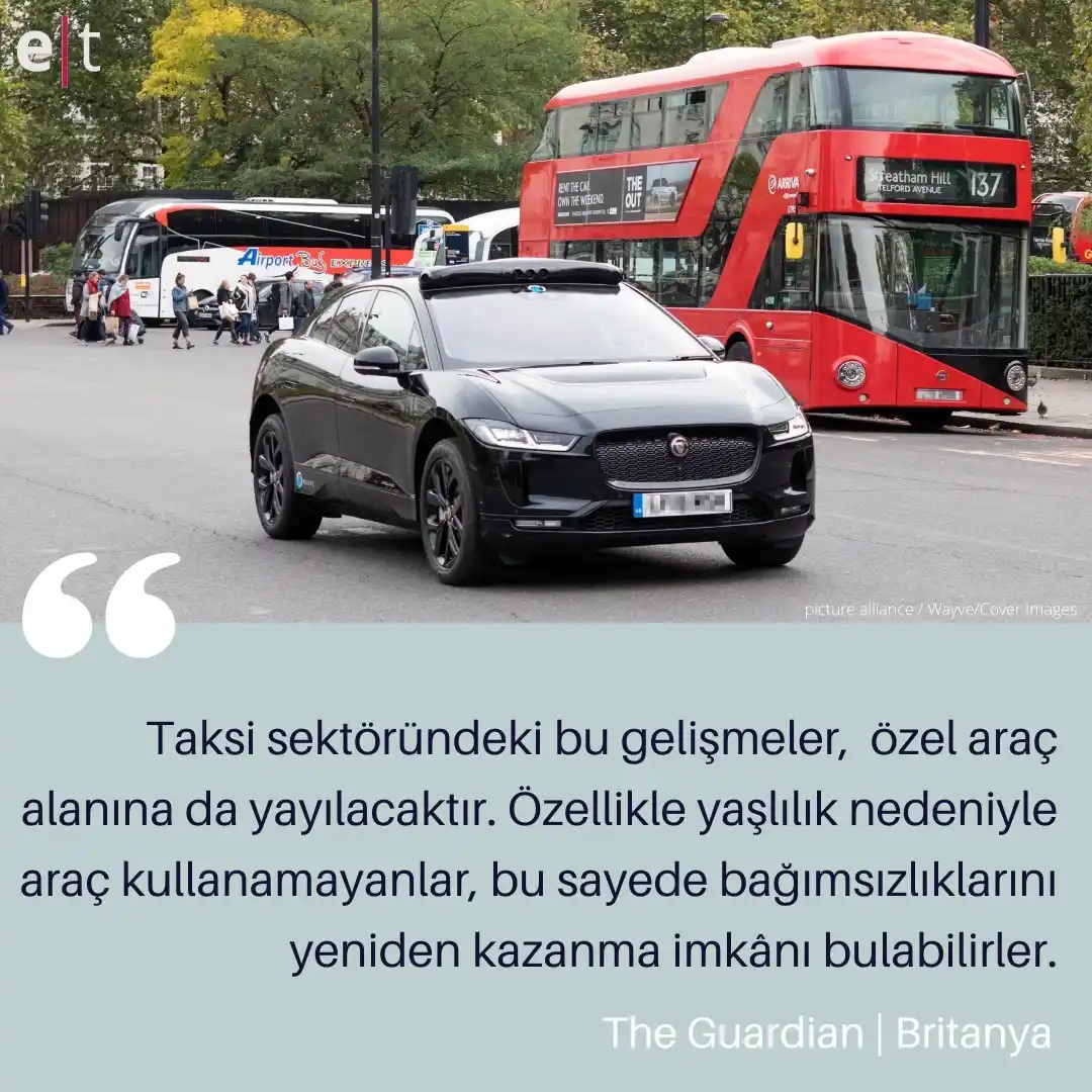 Image from eurotopics Medya Takibi: *Londra'da yakında sürücüsüz taksiler mi olacak?* Uber, gelecek yıl b...