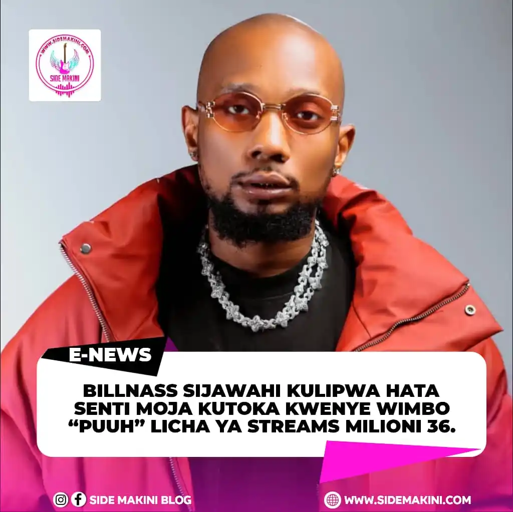 Image from Side Makini Blog: Msanii maarufu Billnass amesema kuwa hajawahi kulipwa hata senti moja ...