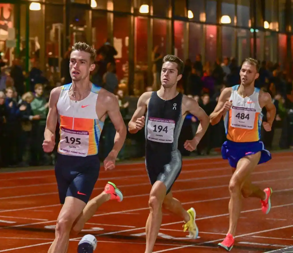 Image from Hardloopnetwerk : NEDERLANDS RECORD! Mike Foppen loopt tijdens de Diamond League in Stoc...