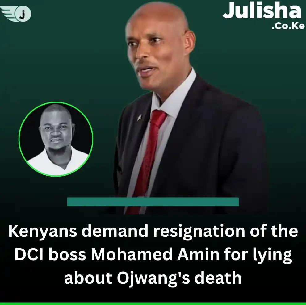 Image from Gen - Zs Nation: NEWS UPDATE Kenyans demand resignation of the DCI boss Mohammed Amin...