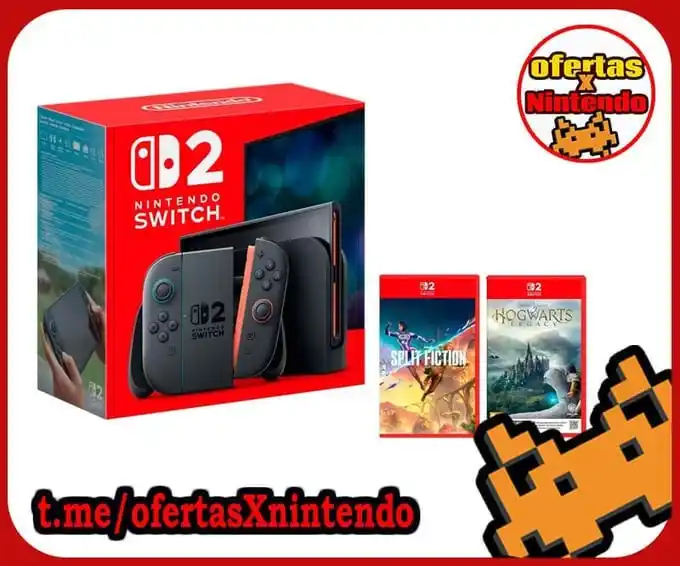 Image from ofertasXnintendo Videojuegos: Nintendo Switch 2 Consola + Hogwarts Legacy + Split Fiction ✨*SUPER C...