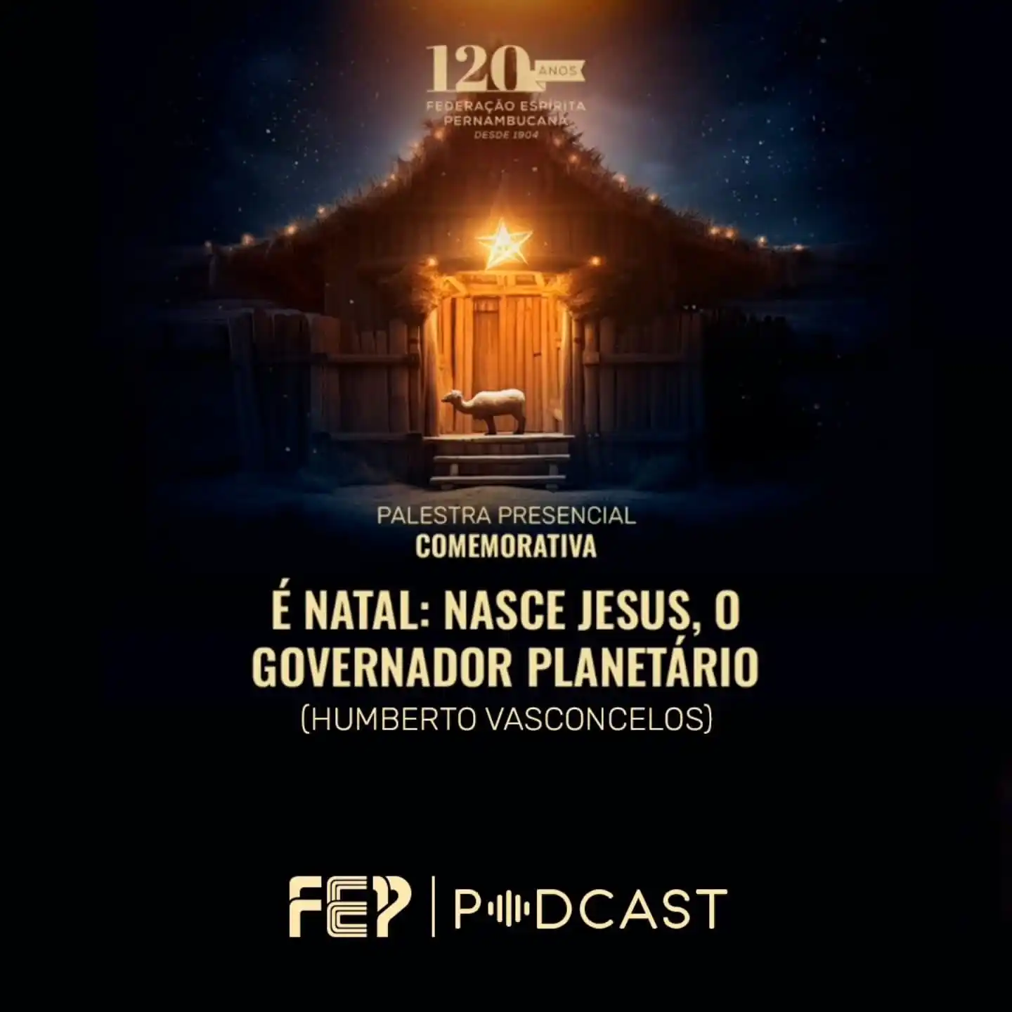 Image from Federação Espírita Pernambucana: 🎧O podcast oficial da FEP traz, hoje, palestra realizada no Auditório...