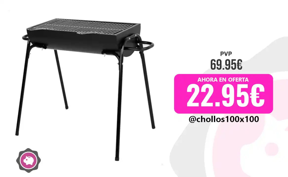 Image from Chollos100x100 🔥: 🔥 OFERTÓN BARBACOA PORTÁTIL, AKTIVE <a class="text-blue-500 hover:u...