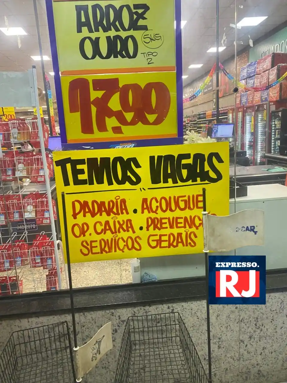 Image from Expresso RJ: Oportunidades de Emprego em Campo Grande, Mega Supermercado  Estr. Gua...