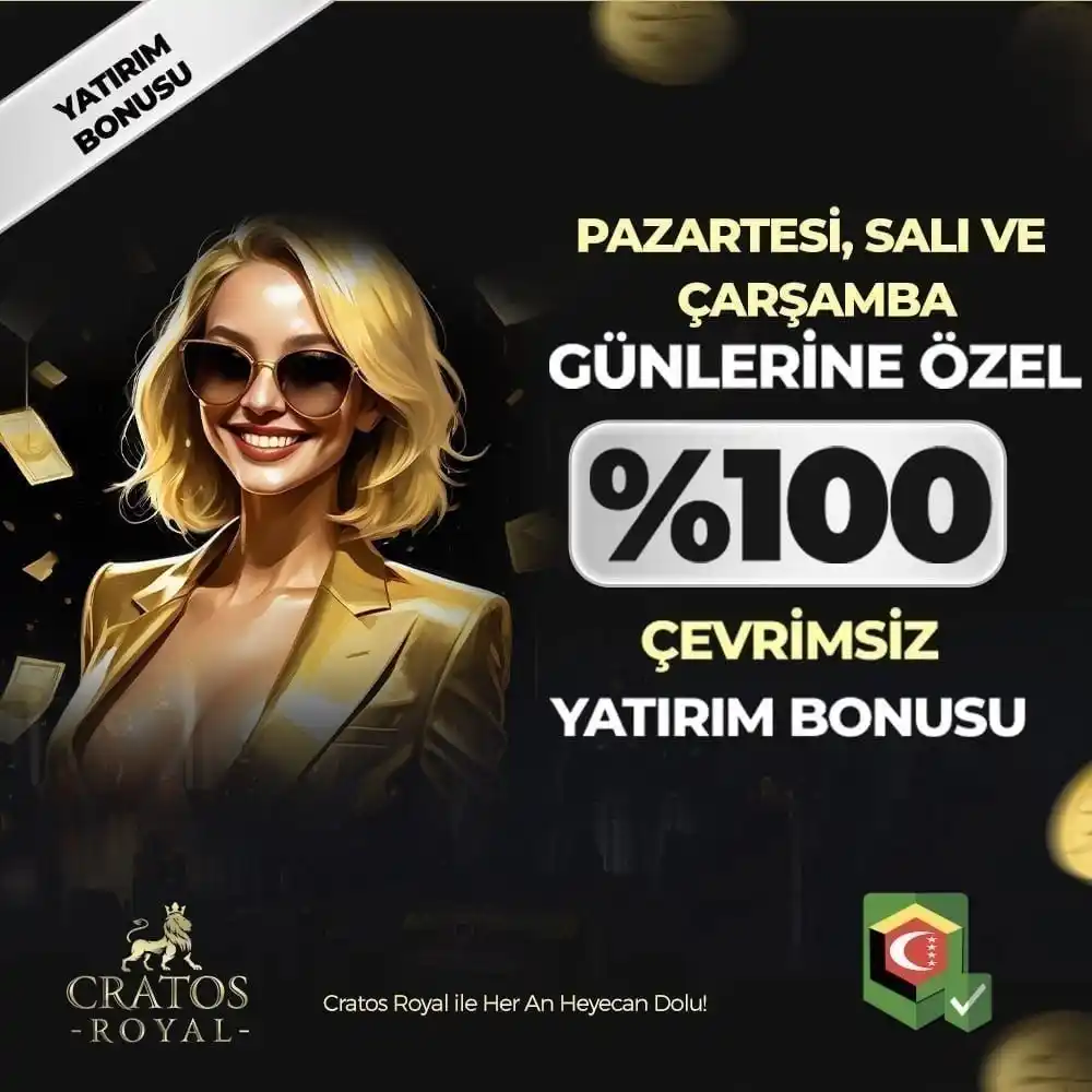 Image from CratosRoyal Resmi: 💯 *PAZARTESİ - SALI- ÇARŞAMBA GÜNÜNE ÖZEL %100 ÇEVRİMSİZ* *YATIRIM ...
