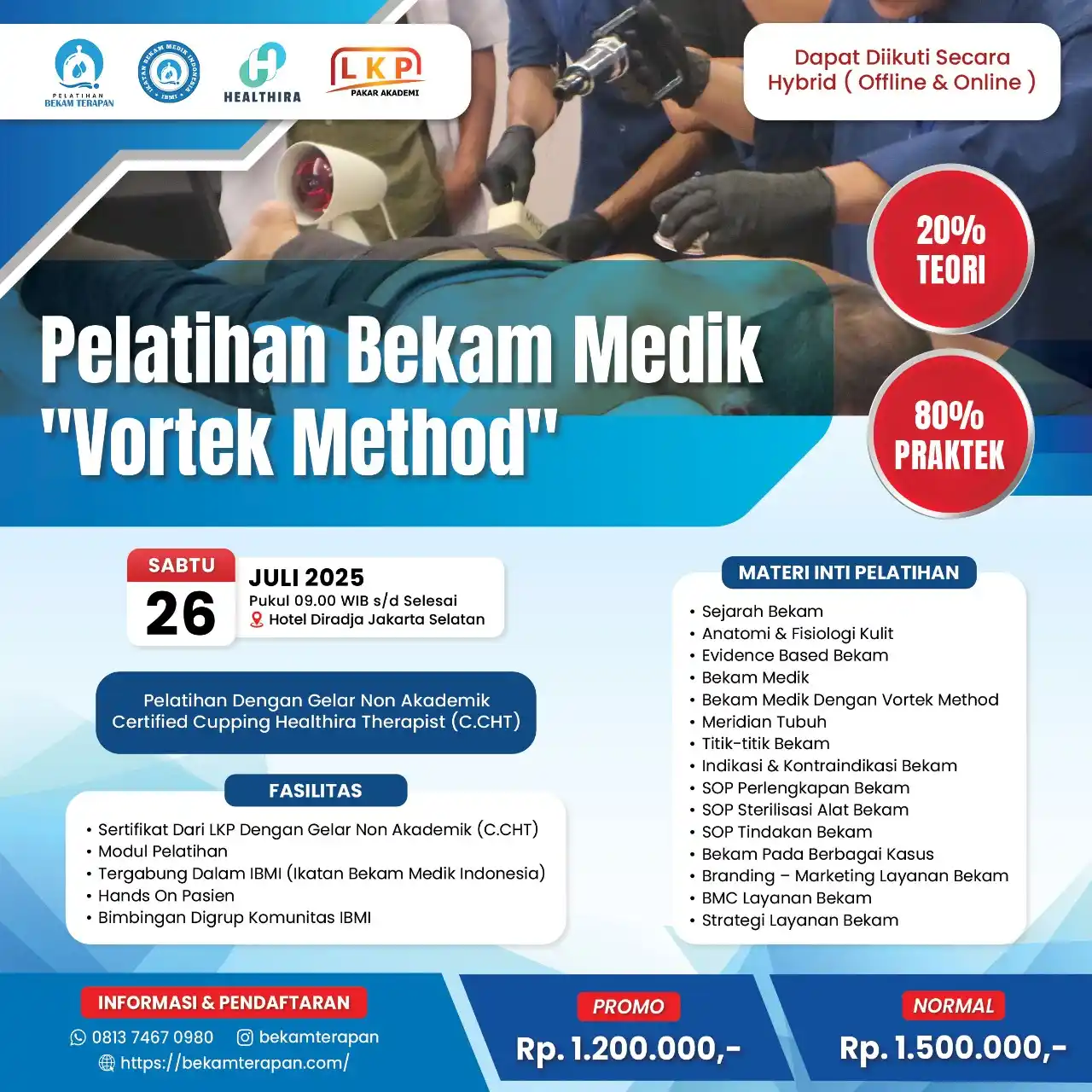 Image from BEKAM TERAPAN: *PELATIHAN BEKAM MEDIK "VORTEK METHOD"* ✅ Sertifikat Dengan Gelar Non...
