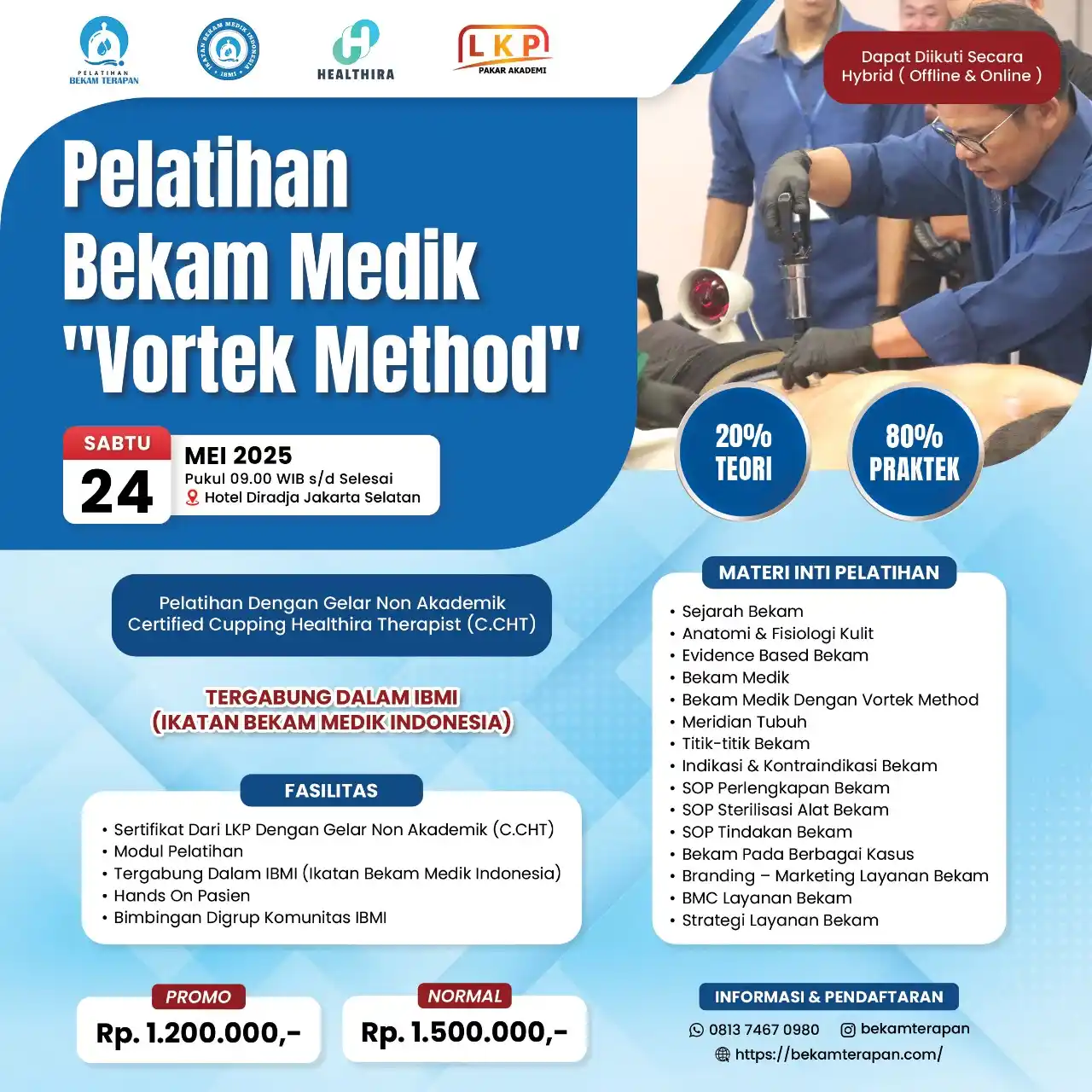 Image from BEKAM TERAPAN: *⛔PENDAFTARAN DITUTUP HARI INI!!! ⛔* *PELATIHAN BEKAM MEDIK "VORTEK M...