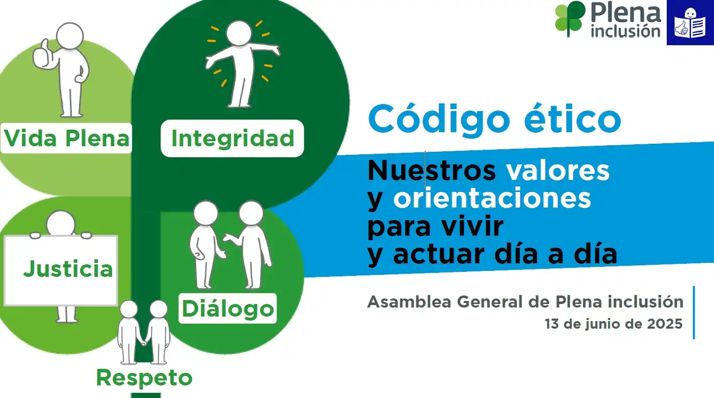 Image from Plena inclusión España: 🤝 Plena inclusión España ha renovado su Código Ético, gracias a un pr...