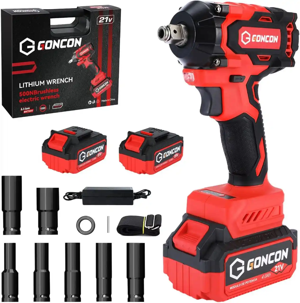 Image from Ofertones México : ¡POTENTE LLAVE DE IMPACTO INALÁMBRICA GONCON 21V! 🔧⚡️ Amazon: GONCON ...