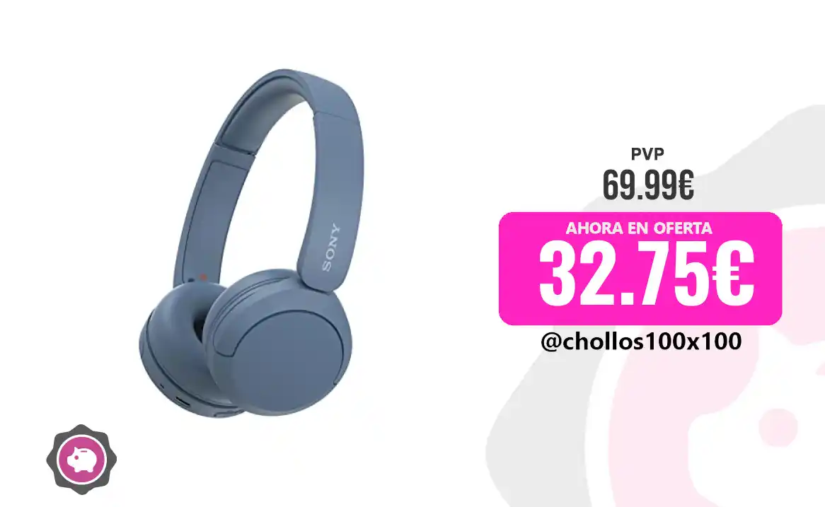 Image from Chollos100x100 🔥: 🔥 PRECIAZO AURICULARES DE DIADEMA INALÁMBRICOS BLUETOOTH, SONY <a cl...