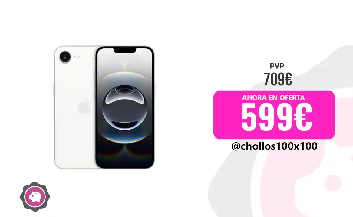 Image from Chollos100x100 🔥: 🔥 PRECIAZO IPHONE 16E BLANCO <a class="text-blue-500 hover:underline ...