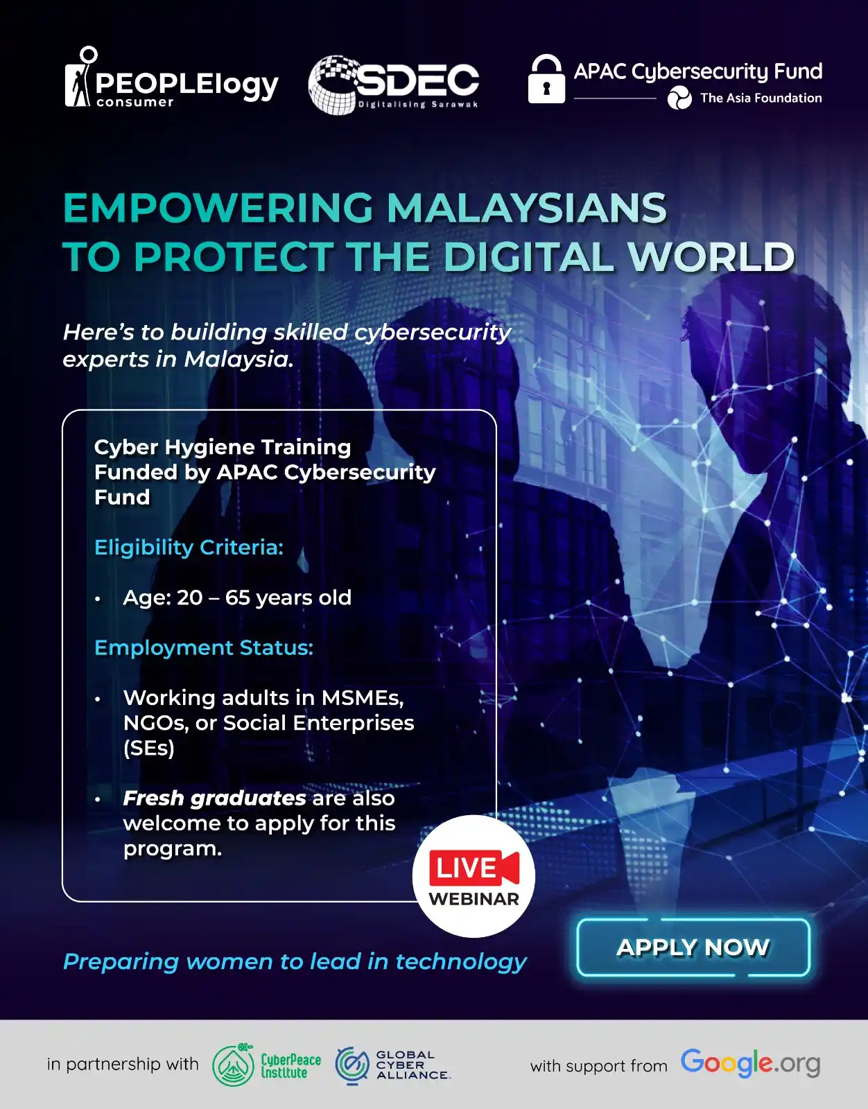 Image from Komuniti Kamek Digital SDEC: 🚀 *Ready to grow your business and stay safe online?* Join the *APAC...