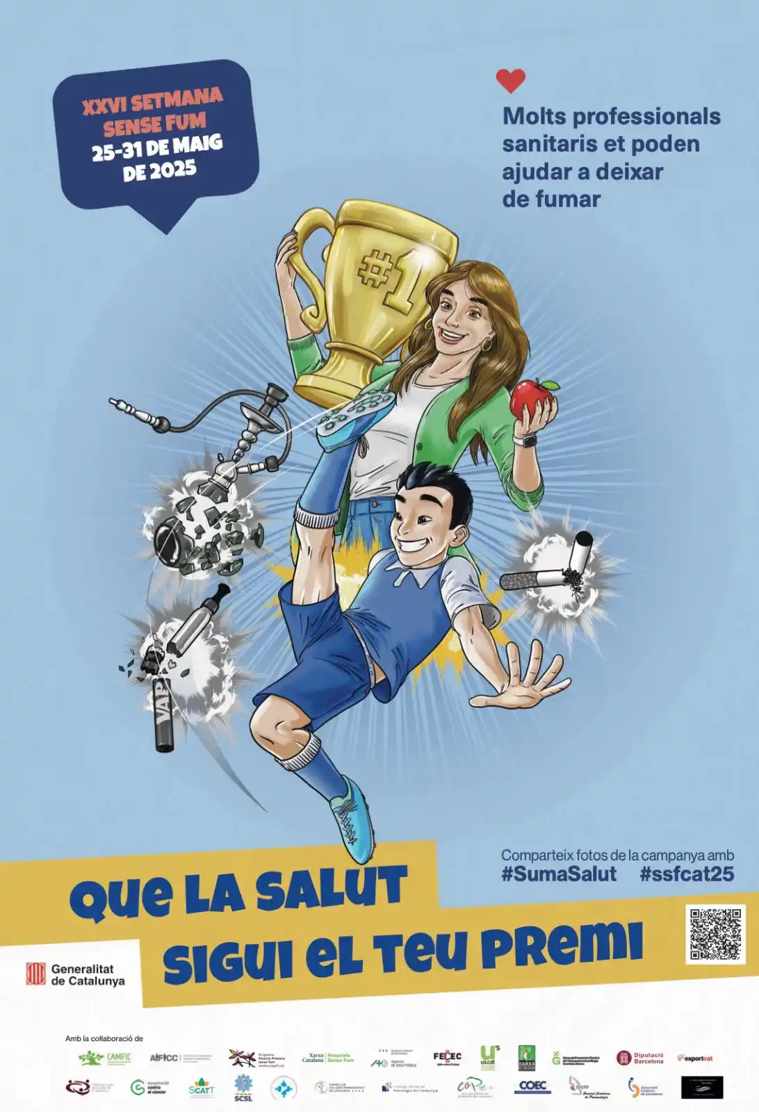 Image from Riells i Viabrea: Riells i Viabrea diu sí a la salut! 🚭 Ens sumem a la XXVI Setmana Se...
