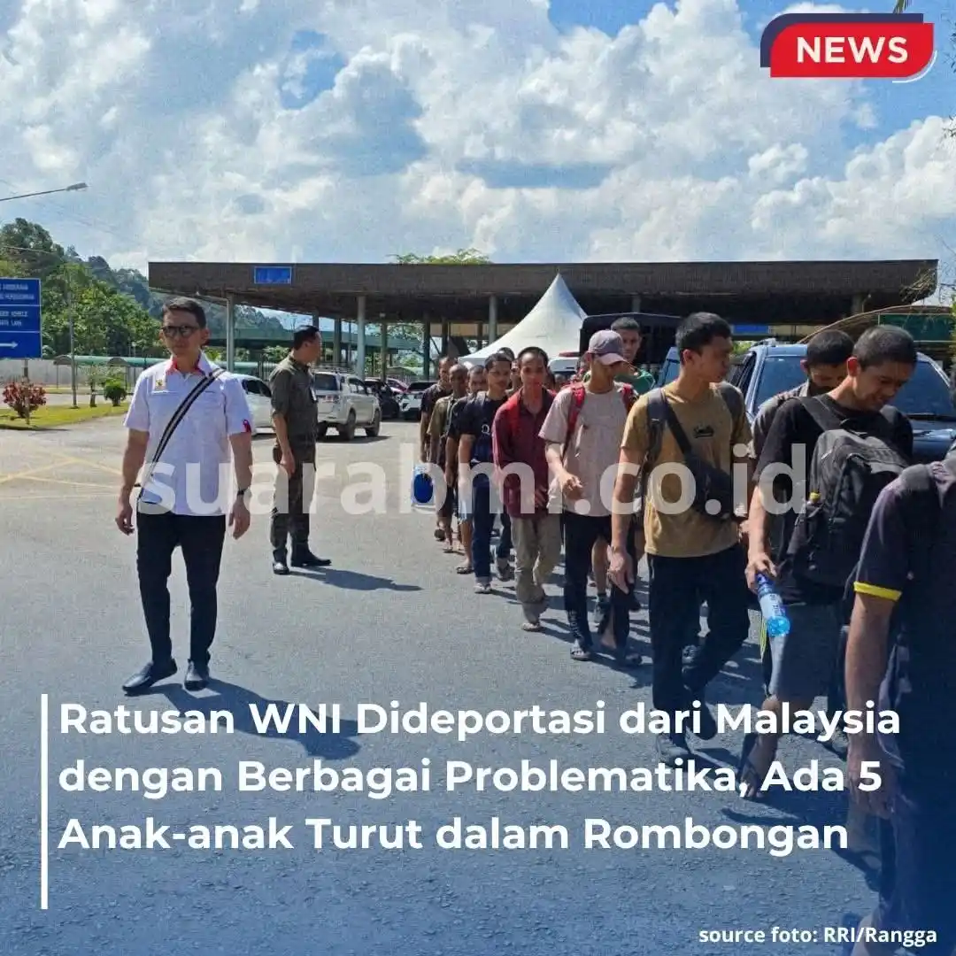 Image from SuaraBMI: Sebanyak 153 WNI bermasalah dipulangkan dari Sarawak, Malaysia melalui...
