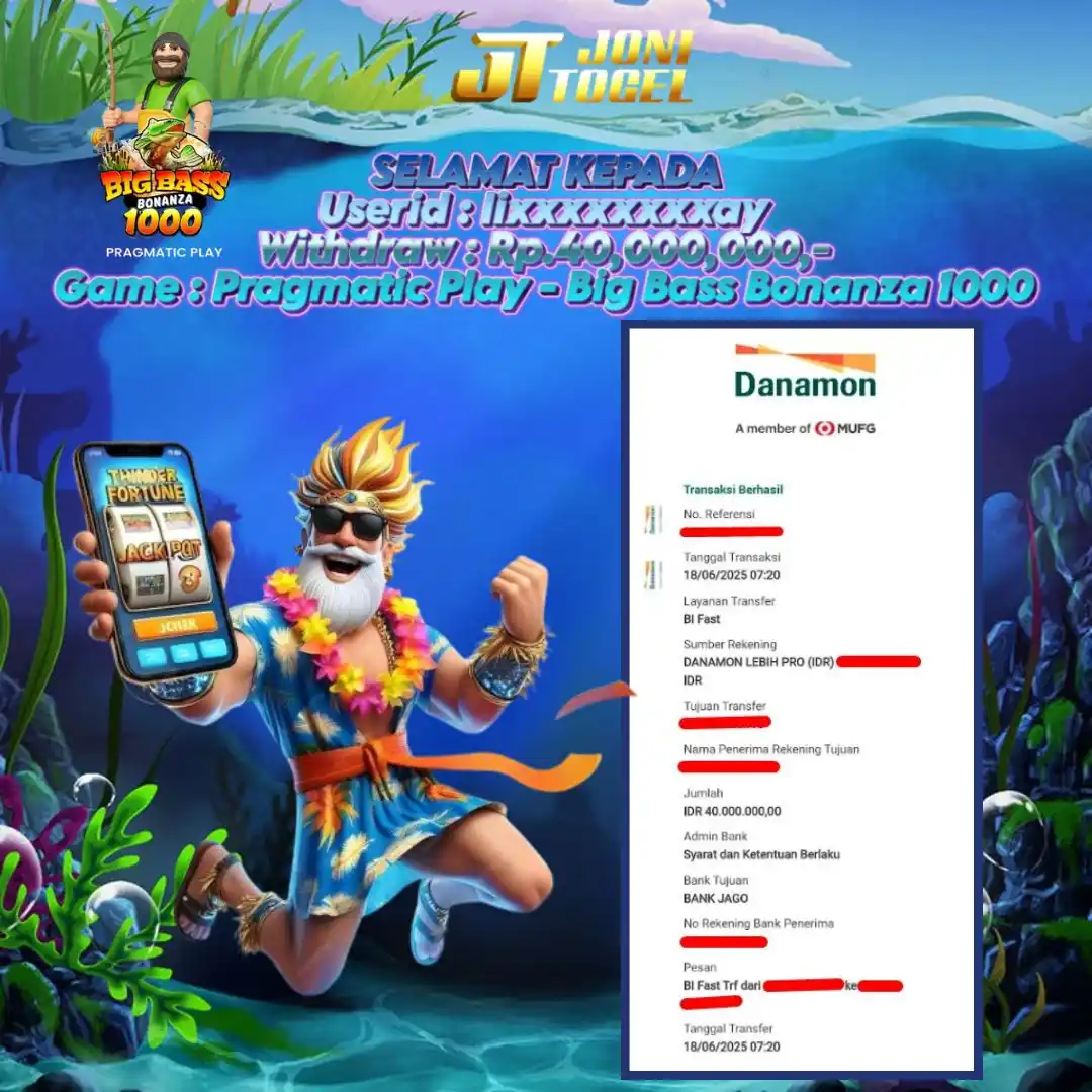 Image from JoniTogel Official: Selamat Kepada Member Setia Kami yaitu Userid : lixxxxxxxxay Telah ber...