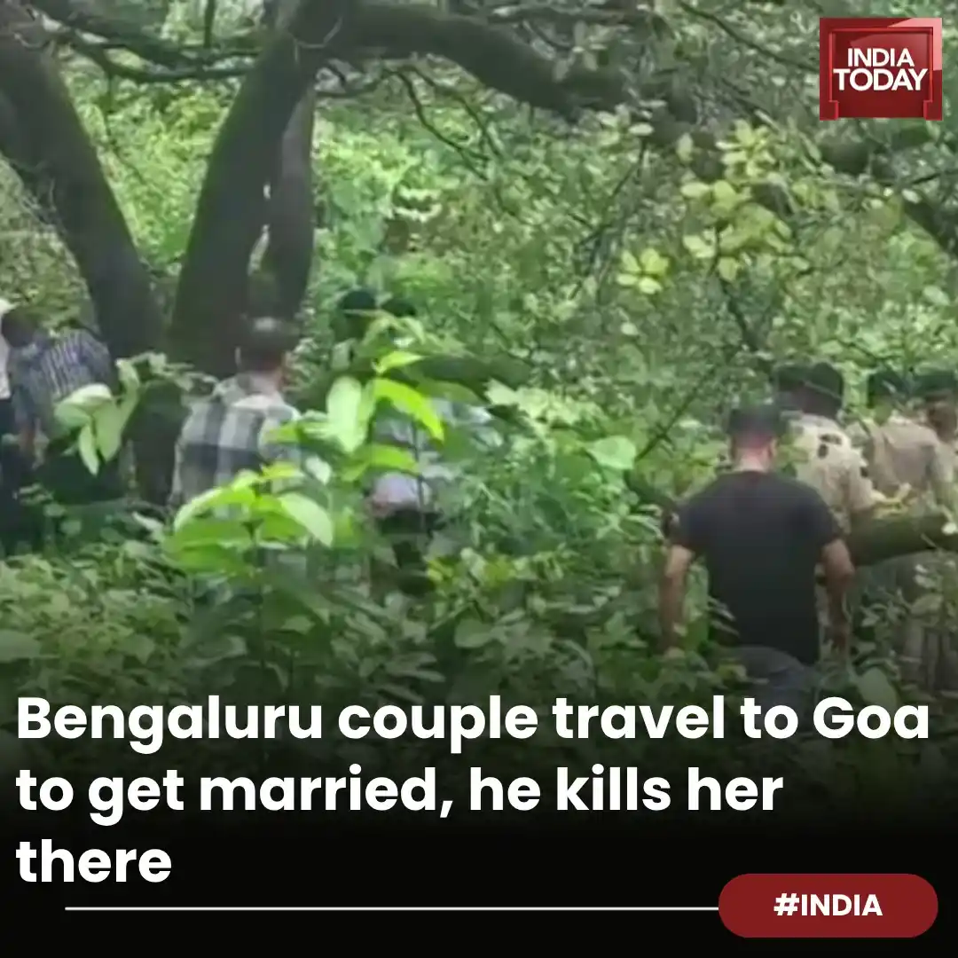 Image from India Today: *Shocking!* ➡️ The couple came to Goa to get married ➡️ Woman’s thr...