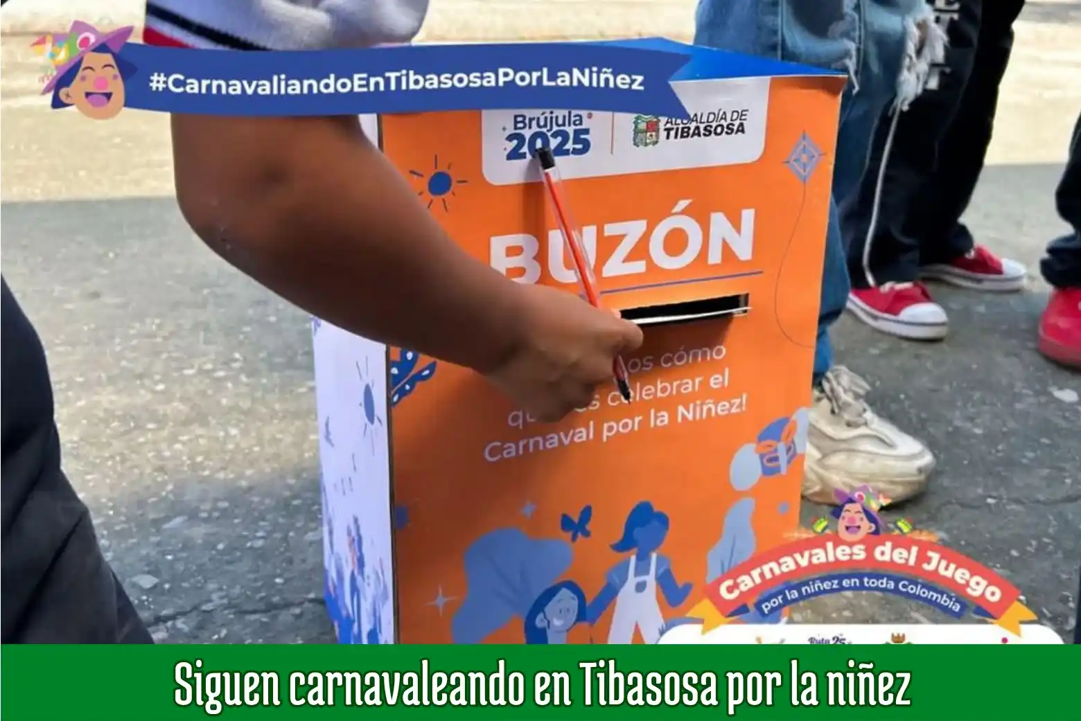 Image from Boyacá Le Informa: Siguen carnavaleando en Tibasosa por la niñez https://www.boyacaleinfo...