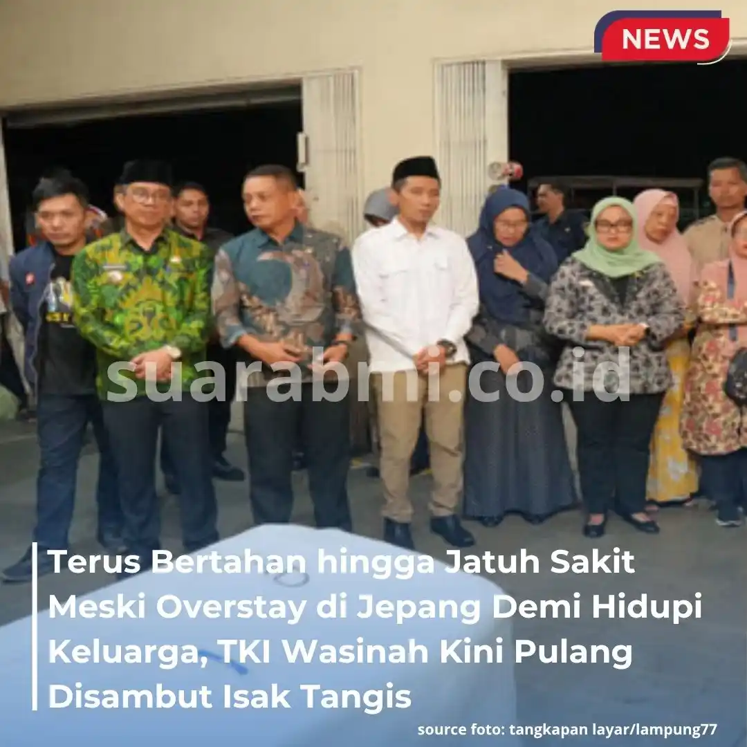 Image from SuaraBMI: Suasana haru menyelimuti Bandara Radin Inten II saat jenazah Wasinah, ...