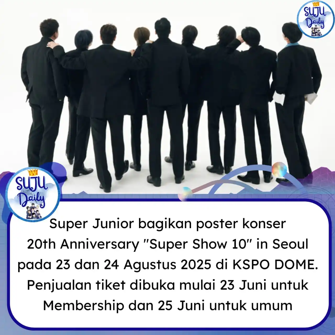Image from Suju.daily: SUPER JUNIOR 20th Anniversary TOUR <SUPER SHOW 10> in SEOUL 📅2025. 08...