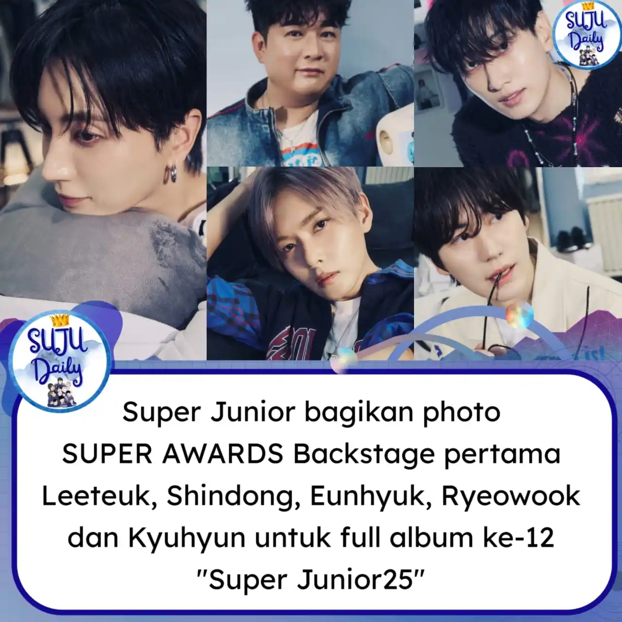 Image from Suju.daily: SUPER JUNIOR 슈퍼주니어 'Super Junior25' SUPER AWARDS: Backstage 1 SUPER ...