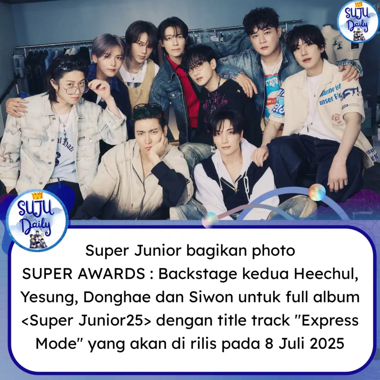 Image from Suju.daily: Super Junior terus melaju dalam 'Express Mode' bahkan di 20th Debut An...