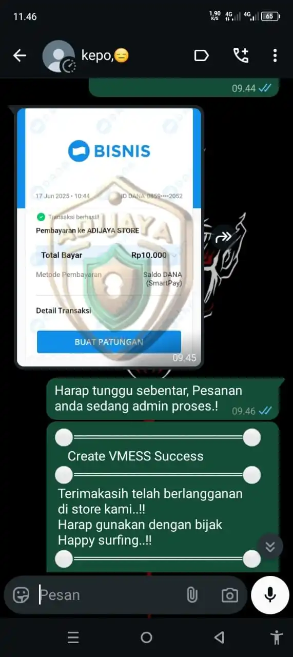 Image from 𝐀𝐝𝐢𝐣𝐚𝐲𝐚 ꜱᴛᴏʀᴇ ꪜρꪀ • TESTIMONI✅: *_✍️TERIMAKASIH, TRANSAKSI DONE..!!_* *⚪══════════════════════⚪* ...
