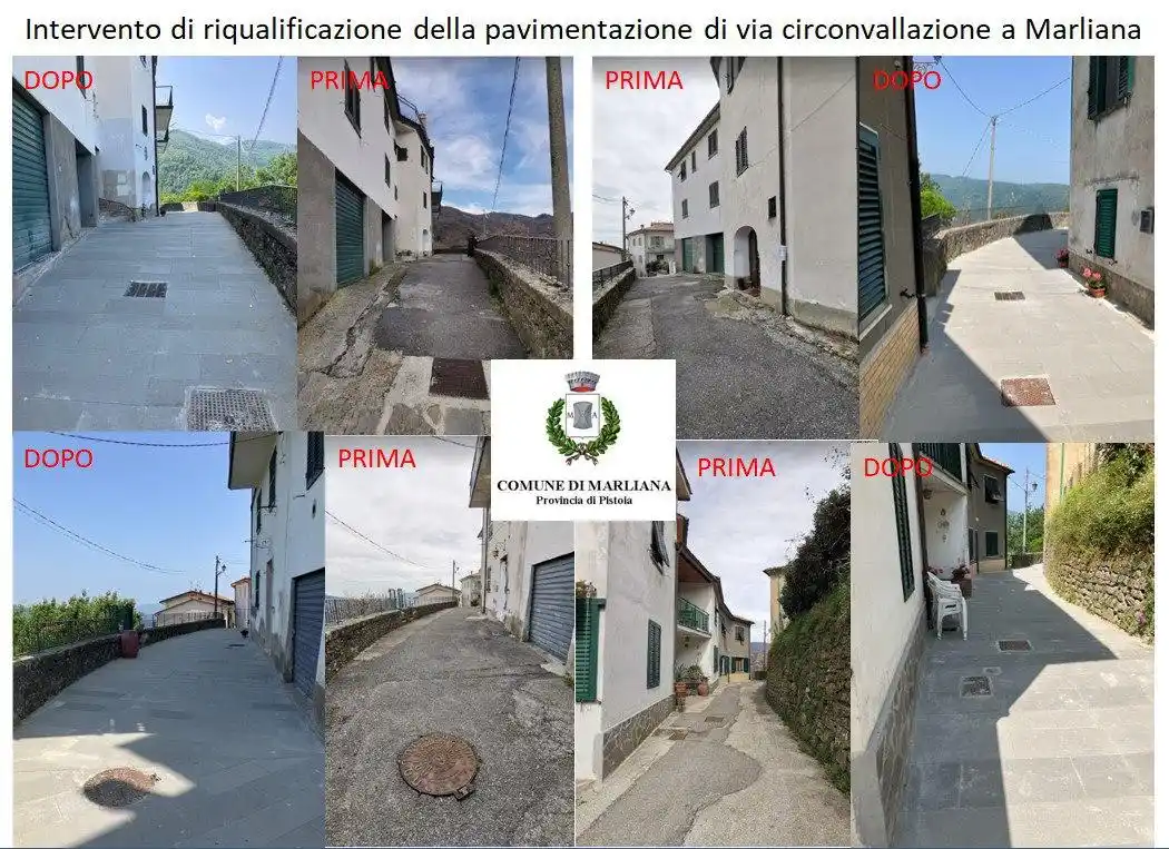 Image from Comune di marliana : Terminati i lavori in via della circonvallazione per la sostituzione d...
