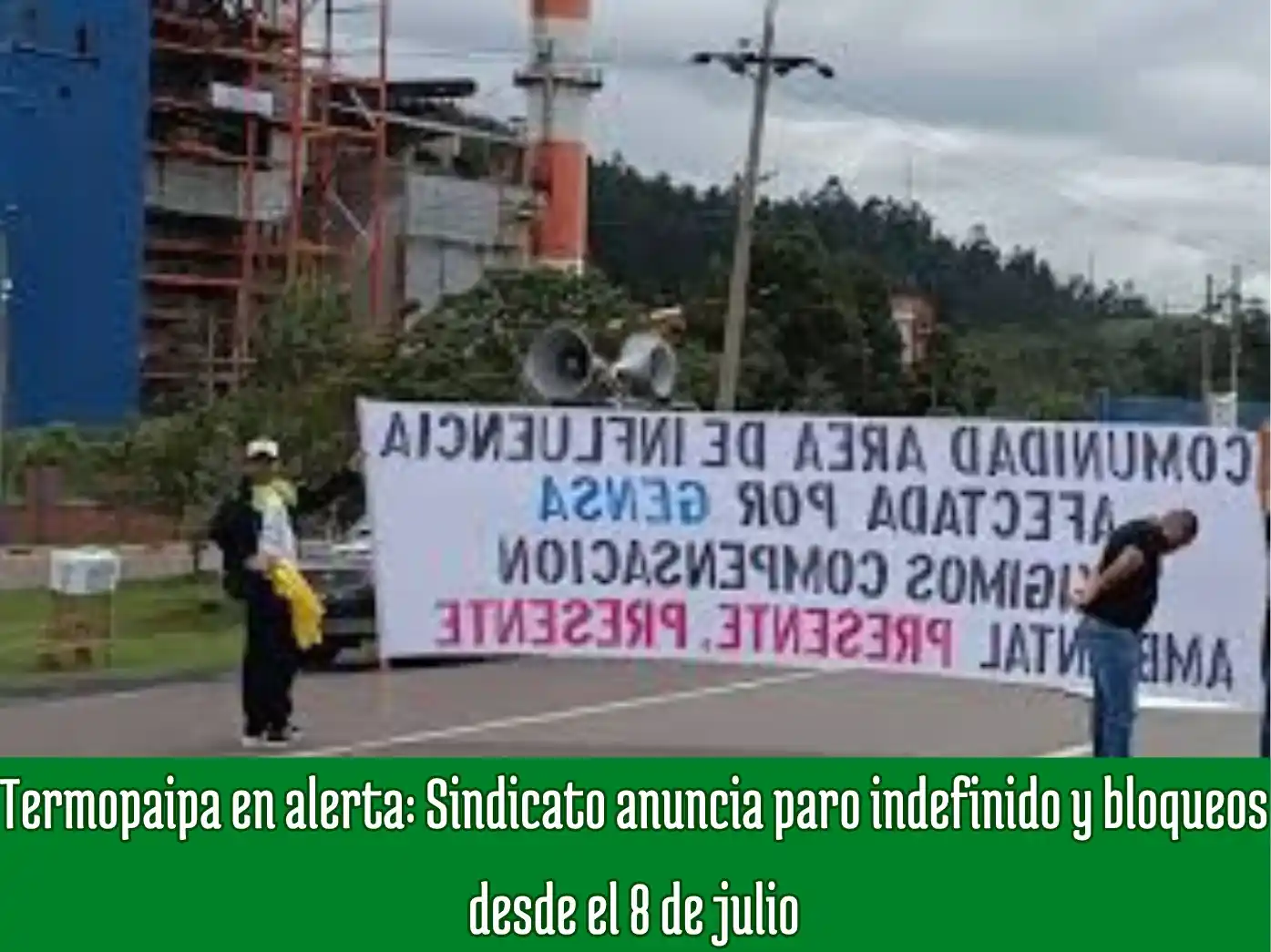 Image from Boyacá Le Informa: Termopaipa en alerta: Sindicato anuncia paro indefinido y bloqueos des...