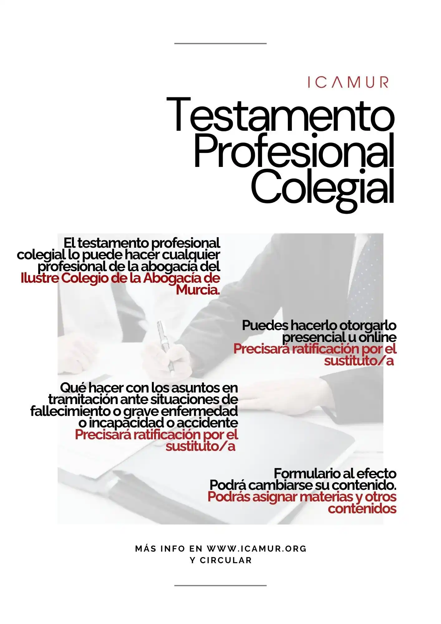 Image from ICAMUR INFORMA: *TESTAMENTO PROFESIONAL COLEGIAL* ✅ <a class="text-blue-500 hover:und...