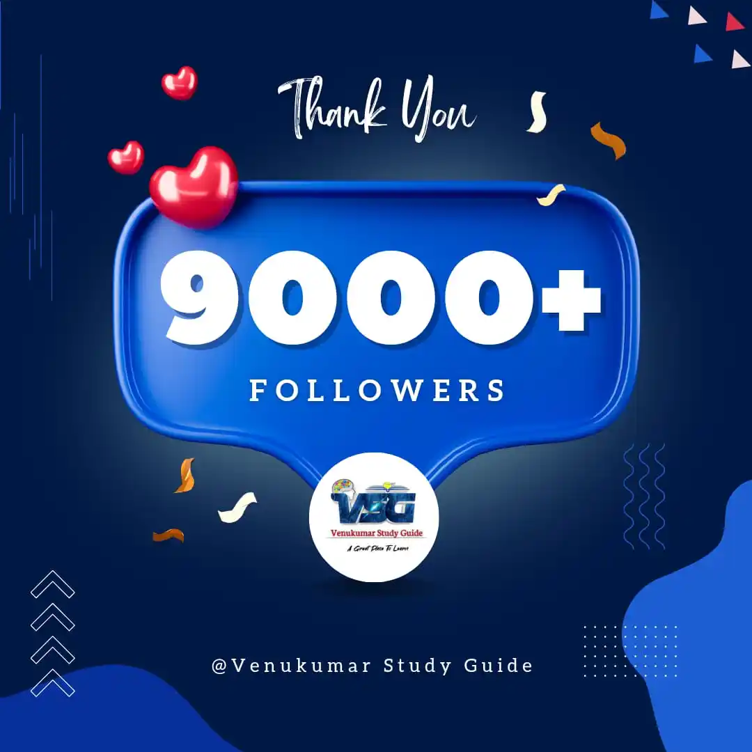 Image from Venukumar Study Guide: *❤️ THANK YOU ALL❤️*  *🌟 9,000+ Strong & Growing! 🌟*  Dear Friends, ...