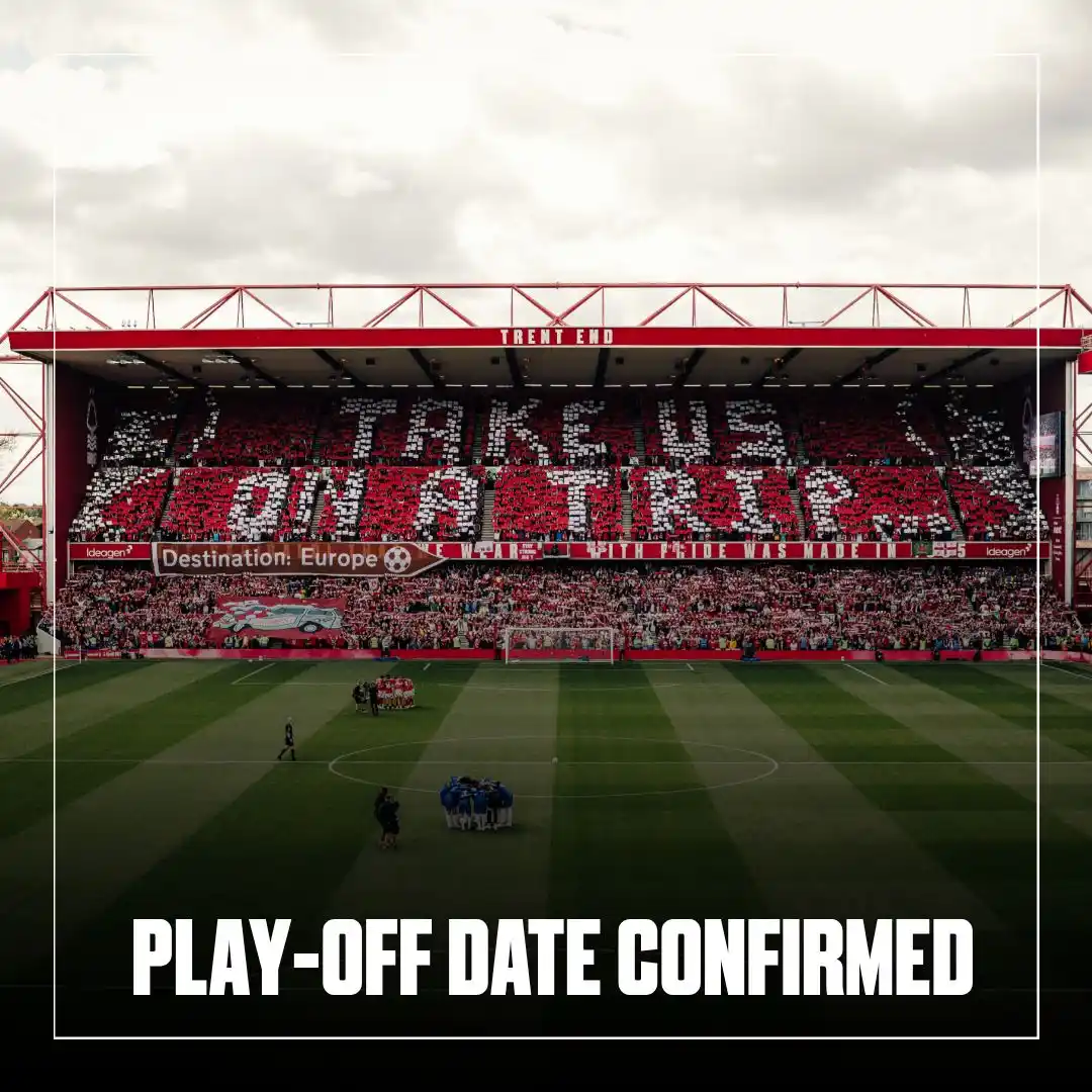 Image from Nottingham Forest: The date we’ll find out our Conference League play-off opponents is se...