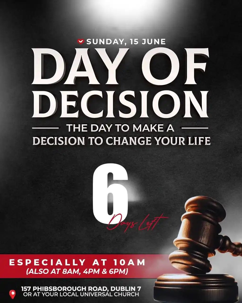 Image from Universal Church Ireland 🇮🇪: ▶️ The decision to decide is a decision in itself! So decide to join...