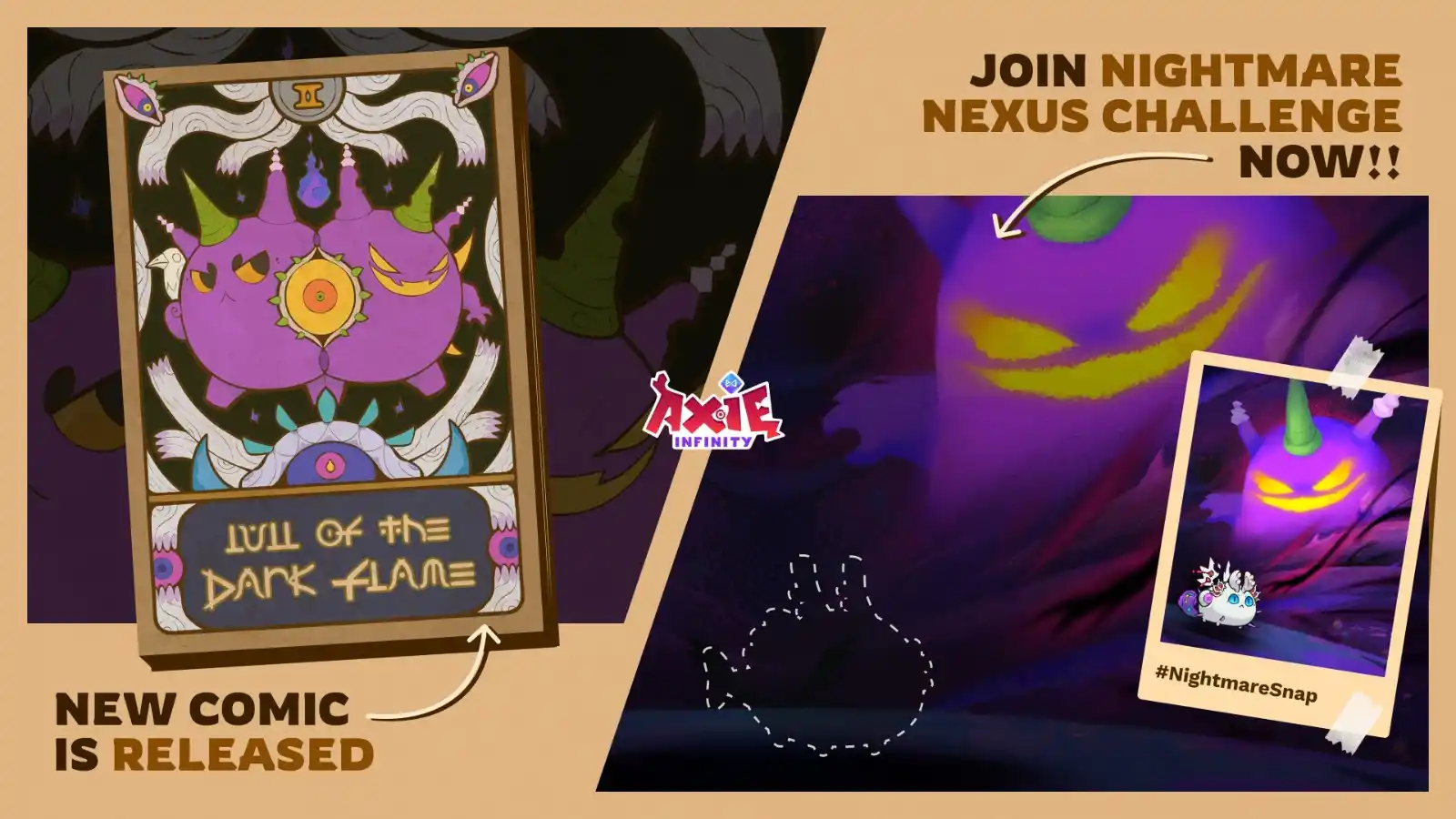 Image from Sura Gaming - Web3, Blockchain, Cripto: 📰 *“The Lull of the Dark Flame” Comic & $AXS Challenge!* 🔥 A nova e...
