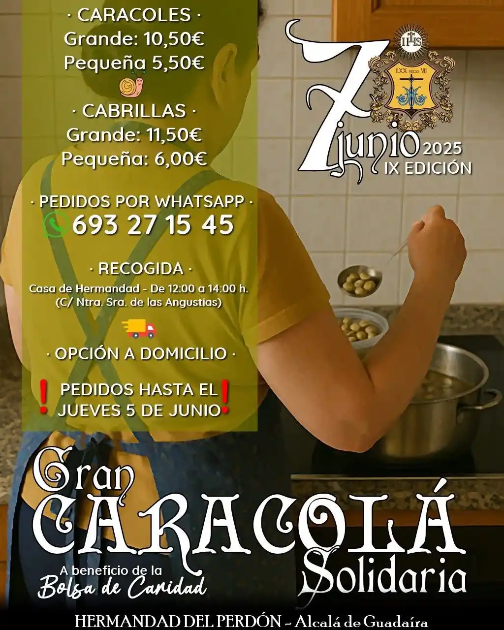 Image from Hermandad Del Perdón: ¡UN AÑO MÁS, Y YA VAN 9... CARACOLÁ SOLIDARIA! ❗️ ¡COMENZAMOS CON LOS ...